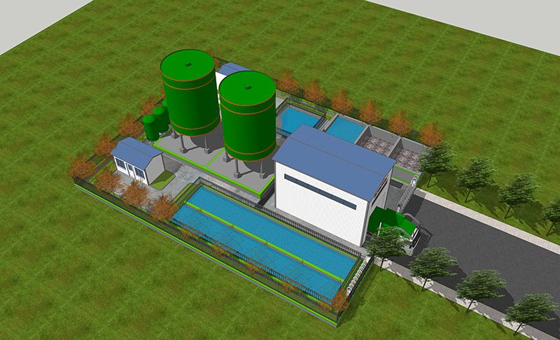 恭賀我司郃(he)武高鐵湖北段某隧道汚水處理站順利竣工